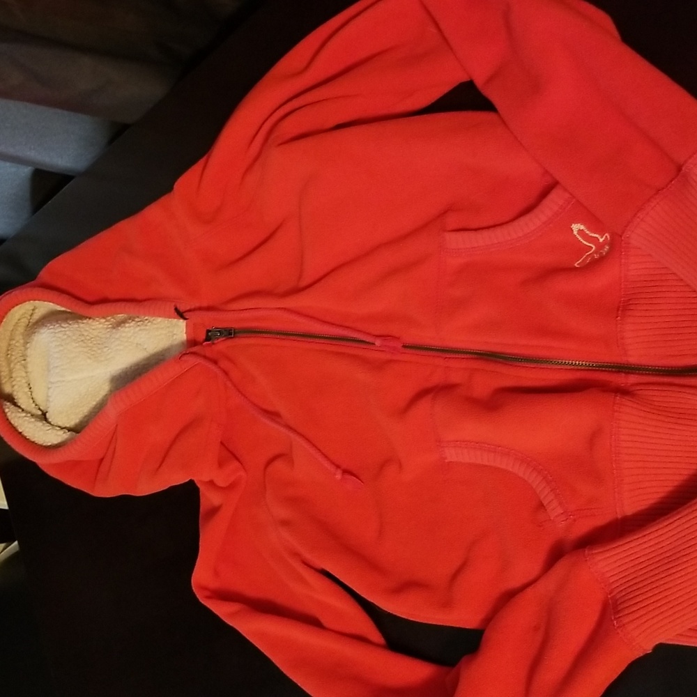 Womens American Eagle zip up fleece hoodie size medium